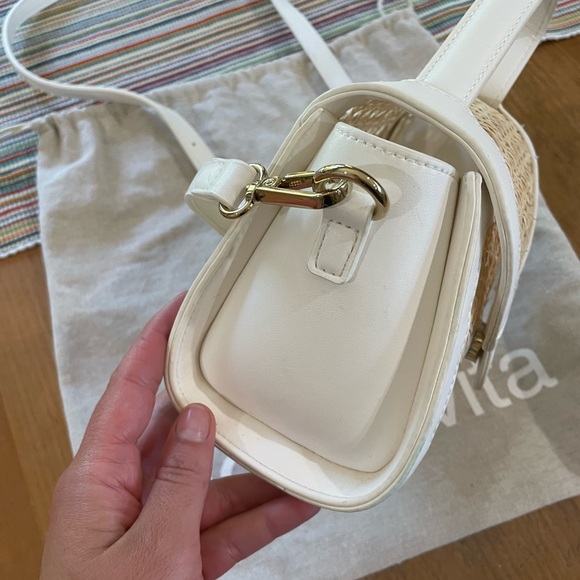 Dolce Vita White and Tan Purse - Picture 3 of 9